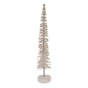 Dekoration Weihnachtsbaum Beige Goldfarbig Ø 6x30 cm