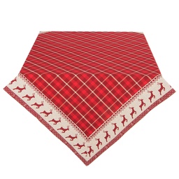 [NOC01] Tischdecke Quadratisch Weihnachten Rot 100x100 cm
