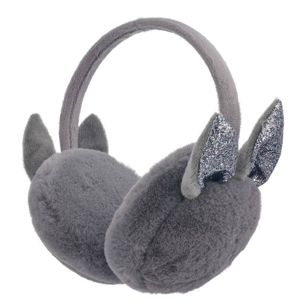 Ohrwärmer Kinder Grau 13 cm