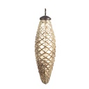 Weihnachtskugel Goldfarbig Braun 6x5x16 cm
