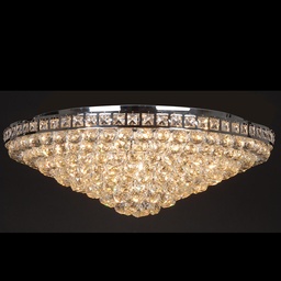 [5LL-CR39] Plafondlamp chroom compl. Ø 80x27 cm E14/max 15x40W