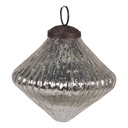 Christmas Bauble Silver Ø 9x9 cm