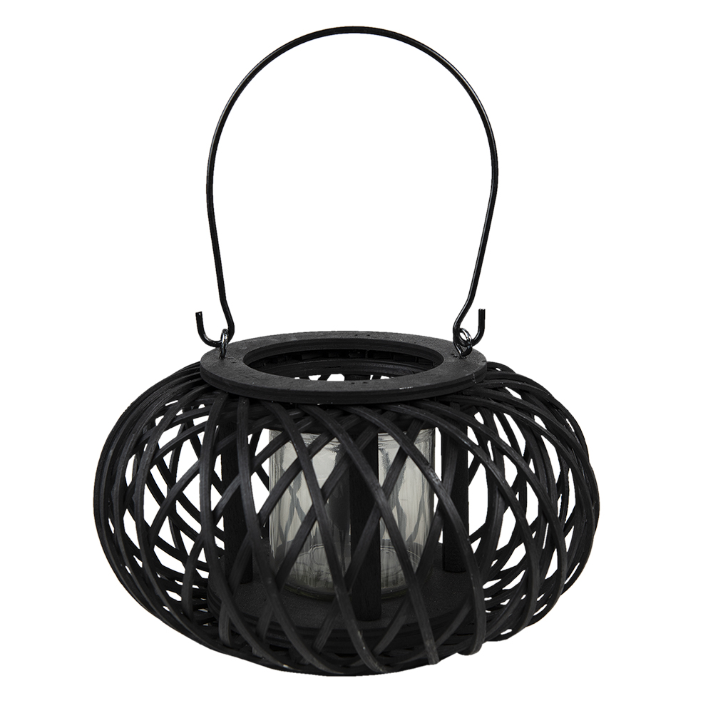 Tealight Holder Black Ø 23x12 cm