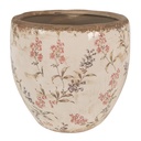 Vaso Porta Pianta Beige Rosa Ø 18x17 cm