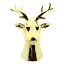 Dekoration Rentier Goldfarbig 10x8x16 cm