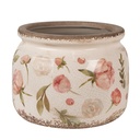 Blumentopf für Innen Beige Rosa Ø 20x15 cm