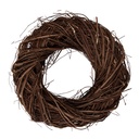 Decoration Couronne Marron Ø 25x7 cm