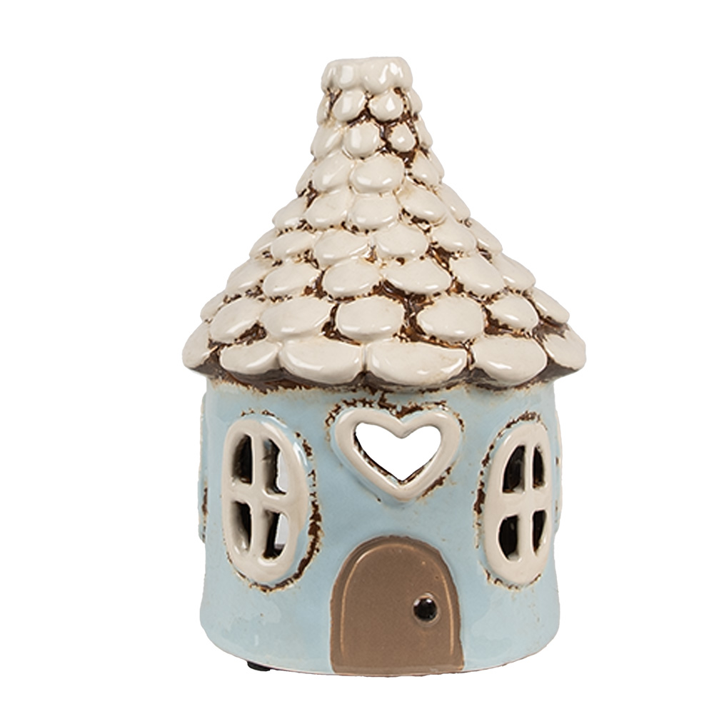 Waxinelichthouder huis Ø 11x15 cm