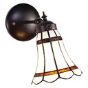 Tiffany Wandlampe Weiß, Rot 17x12x23 cm E14/max 1x40W
