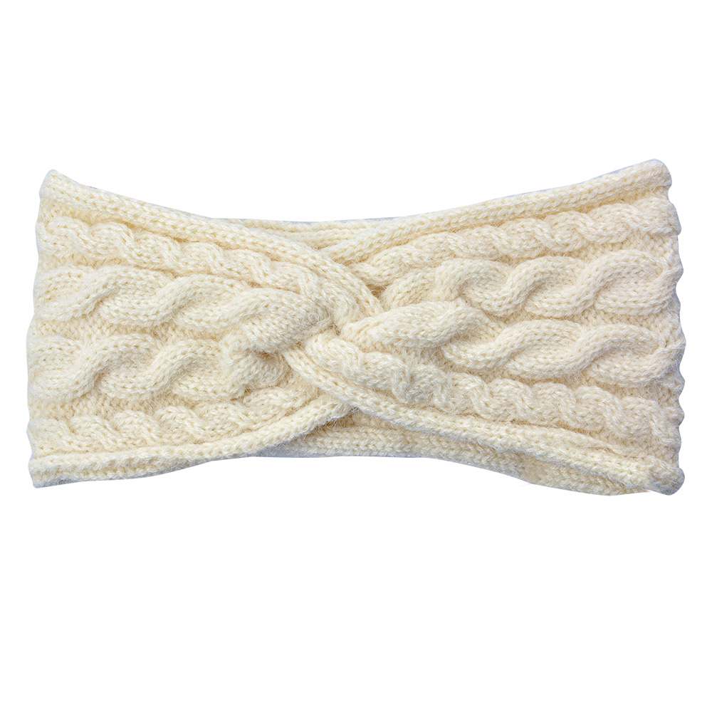 Stirnband 10x22 cm Beige
