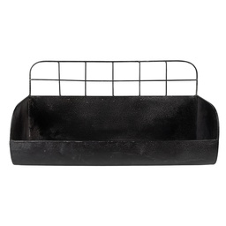 [6Y4745] Wandregal Schwarz 38x14x20 cm
