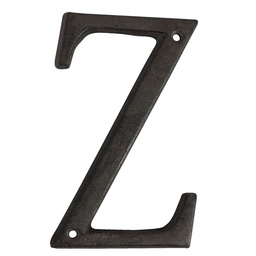 [6Y0840-Z] Iron Letter Z Brown 8x1x13 cm