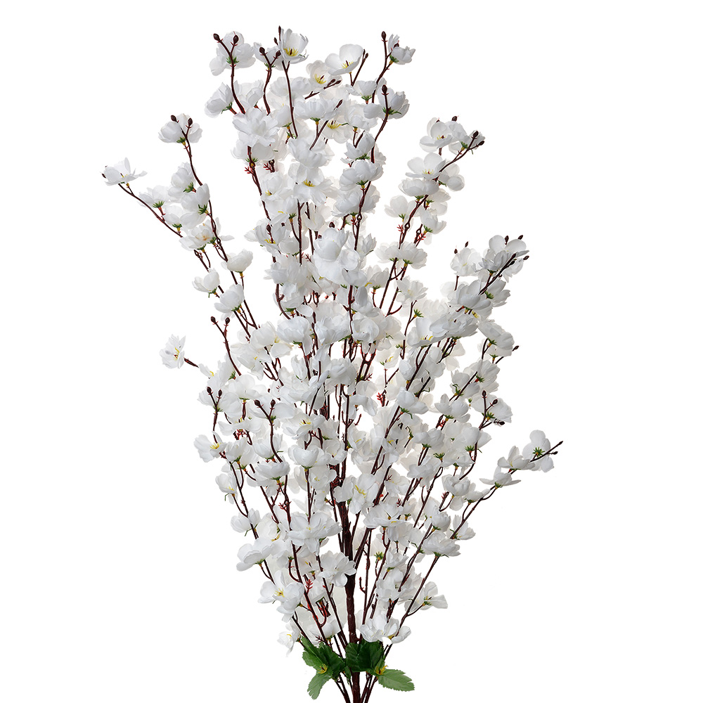Decoratie tak met bloemen 40x10x100 cm