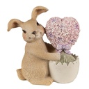 Image de décoration des Lapin Marron Rose 11x6x12 cm