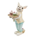 Decoration Statue Rabbit Beige Yellow 11x6x16 cm