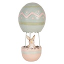 Decoration Statue Rabbit Beige Blue Ø 12x25 cm