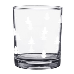 [BWXGL0001] Bicchiere Trasparente Bianco Ø 7x9 cm / 230 ml