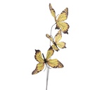 Decoratie tak met vlinders 10x10x65 cm