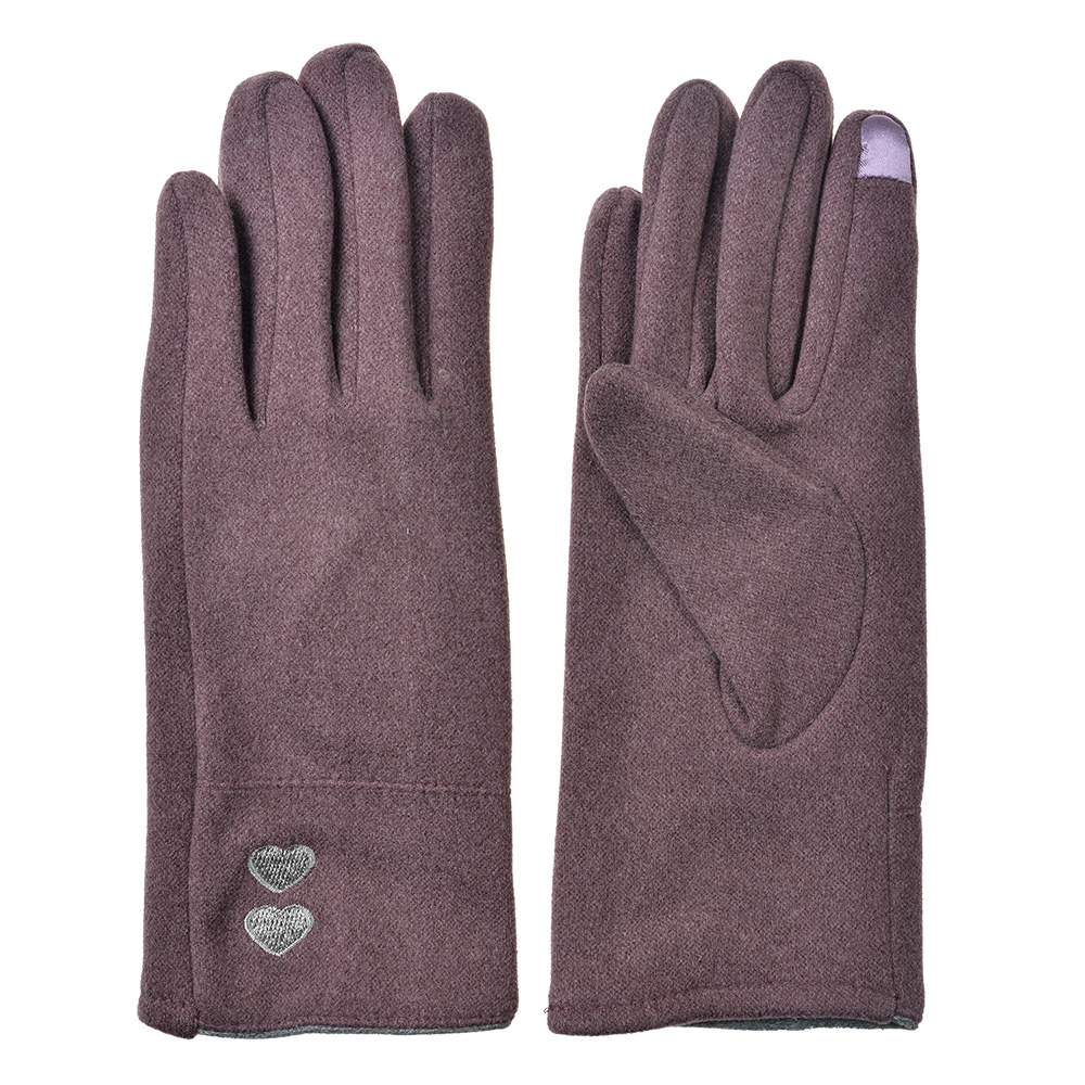 Winter Gloves Purple 9x23 cm
