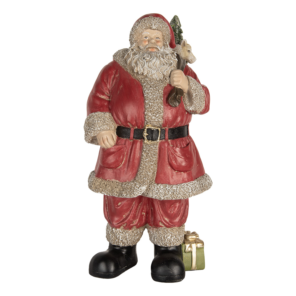 Decoratie kerstman 21x19x40 cm