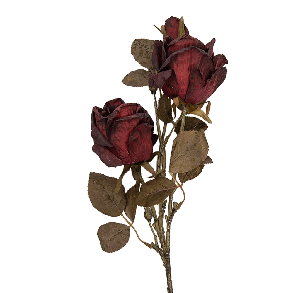 Decoratie tak met bloemen 12x12x70 cm