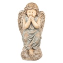 Decorazione Angelo Beige Grigio 32x23x56 cm