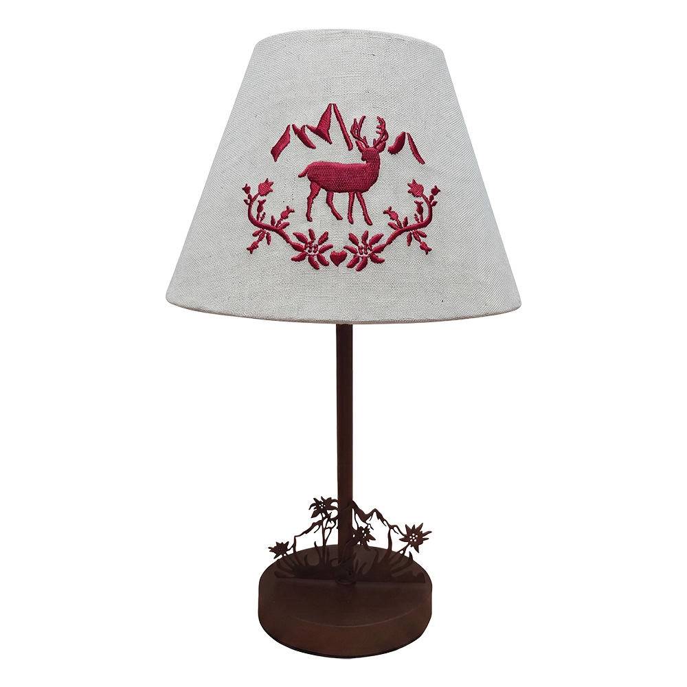 Tischlampe Braun Beige 20x20x34 cm E14/max 1x40W