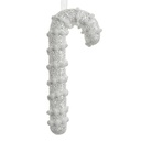 Christmas Decoration Pendant Candy cane White 8x3x17 cm