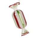 Christmas Bauble White Red Ø 5x13 cm