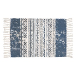 [KT081.007] Bodenmatte Beige Blau 60x90 cm