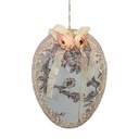 Decorative Hanger Egg Blue 21x4x30 cm