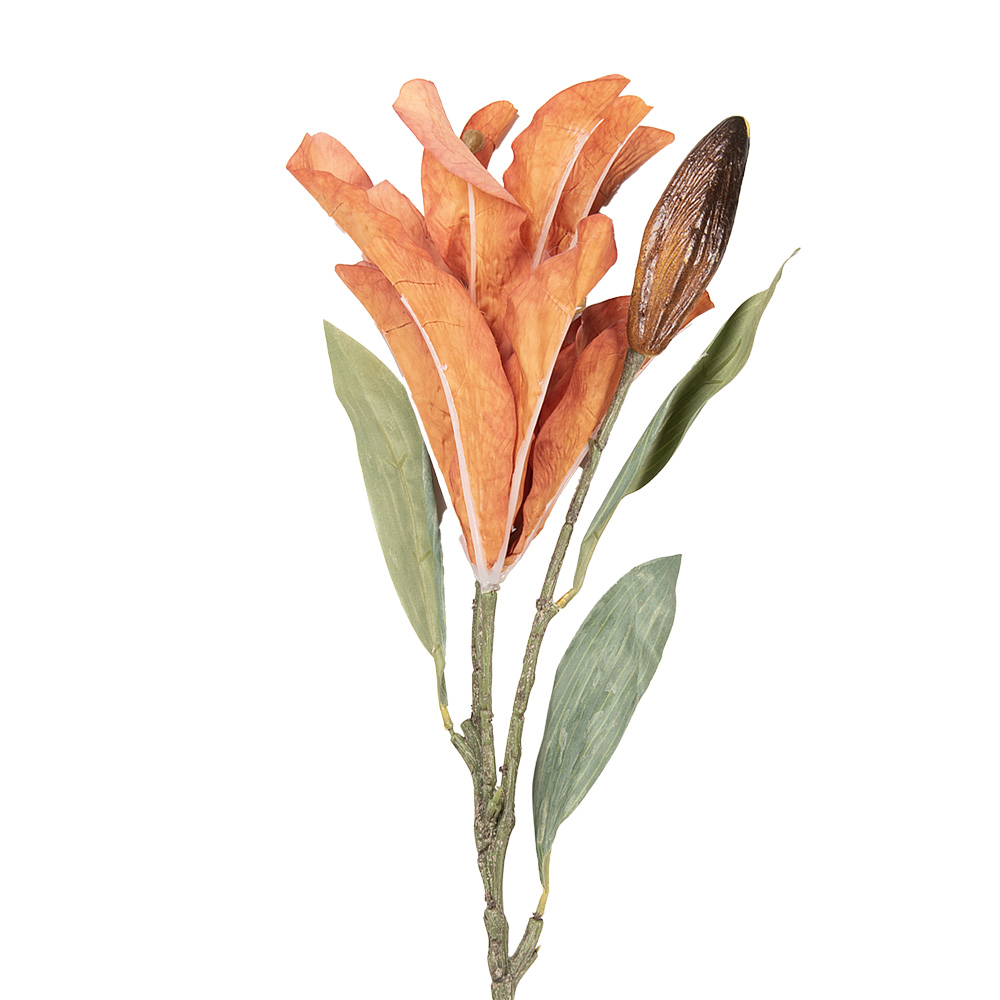 Decoratie tak met bloemen 12x16x88 cm