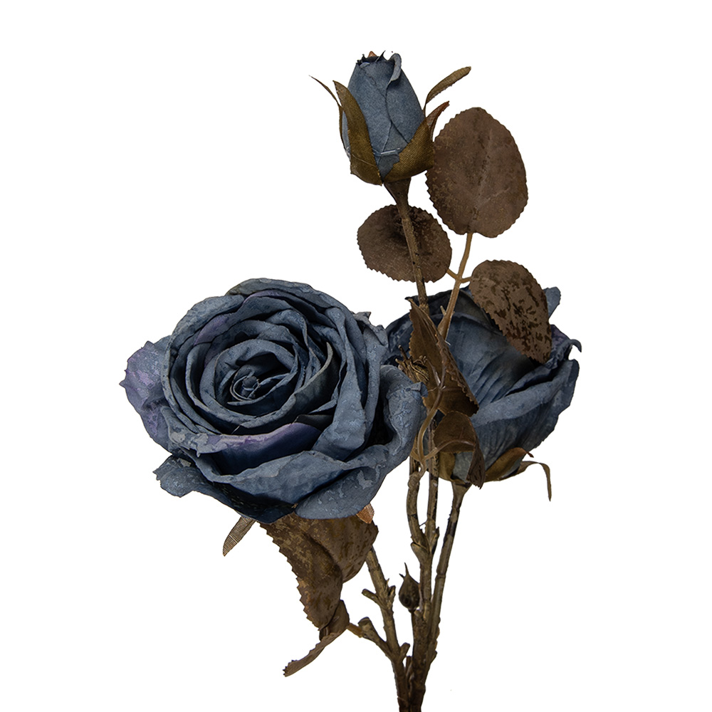 Decoratie tak met bloemen 12x12x70 cm