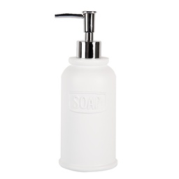 [65874] Distributeur de savon Blanc Ø 8x21 cm / 350 ml