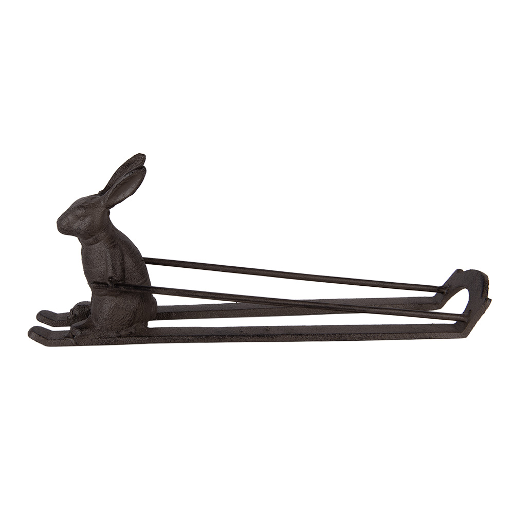 Porte-bouteilles Lapin Marron 33x7x13 cm