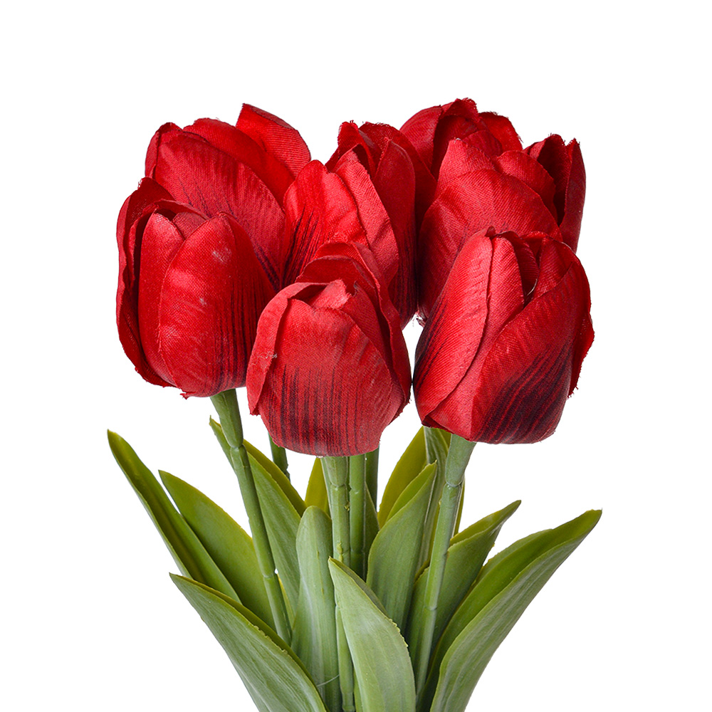 Kunstbloem tulpen 10x10x32 cm