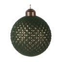 Christmas Bauble Green Ø 8x9 cm
