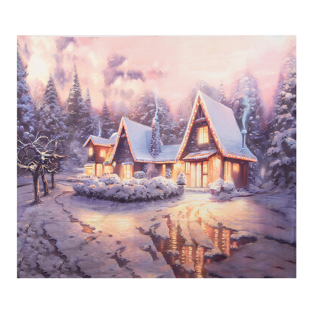 Wandteppich Winter Grau 180x1x210 cm