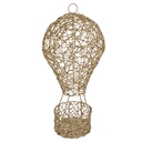 Décoration ballon à air avec LED Couleur or Ø 19x38 cm / 3xAA