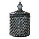 Vorratsglas mit Deckel Grau Ø 9x14 cm