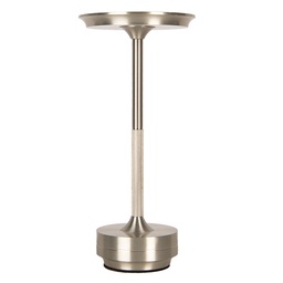 [6GBLMC0006] Lampe de table Couleur argent Ø 13x28 cm