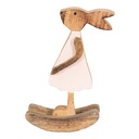 Decoratie konijn 14x7x25 cm