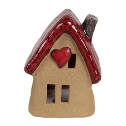 [6CE1777] Décoration Maison Marron Rouge 10x8x13 cm
