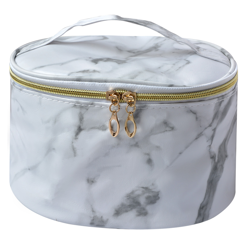 Trousse de toilette pour femmes Blanc, Gris 21x12x15 cm