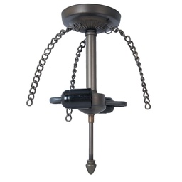 [5LL-82] Ceiling Pendant Tiffany Brown 15x15x33 cm E27/max 2x60W