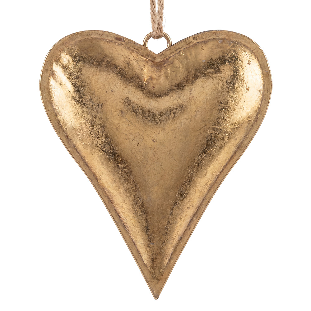 Decoratie hanger hart 19x3x16 cm