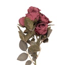 Decoratie tak met bloemen 8x13x43 cm