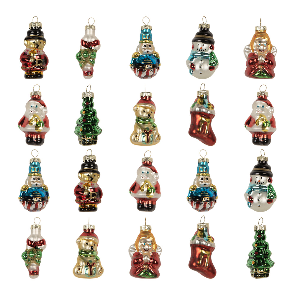Kersthangers (set 20) 28x20x4 cm