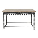 Table d'appoint Noir 121x45x81 cm