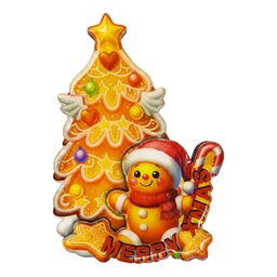 [66879] Deko Magnet Rot 8x1x8 cm